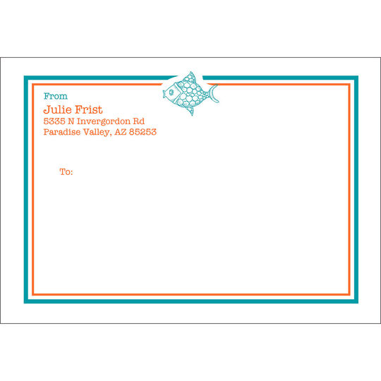 Exotic Fish Large Mailing Labels